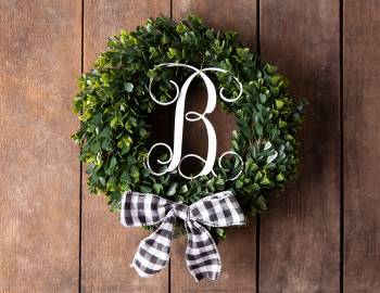 Glowforge Projects: Monogrammed Wreath