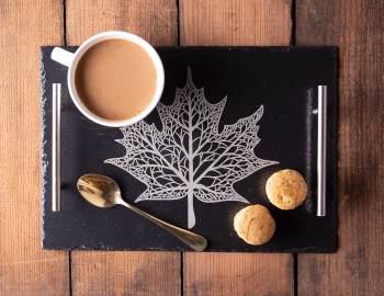 Glowforge Projects: Engraved Slate Tray