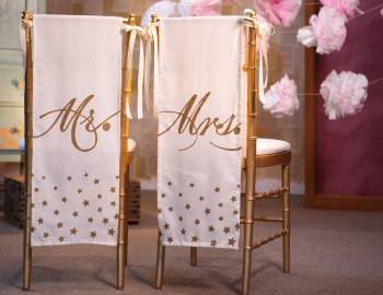 Mr. and Mrs. Chair Banners