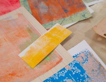 Make Painted Papers for Art Making