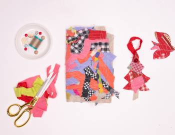 Fabric Scrap Ornaments