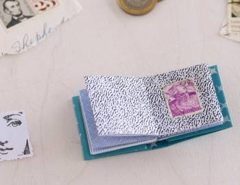 Make an Origami Postage Stamp Book