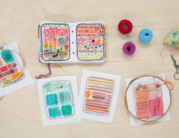 Embroidered Sampler Passport Book: A Daily Practice
