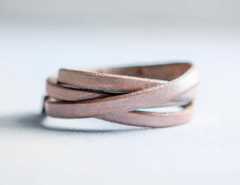 Metallic Leather Bracelet