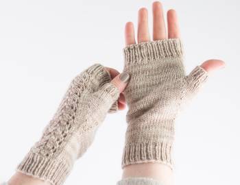 Knitted Lace Mitts