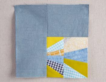 Polk Block: Paper-Piecing with Scraps