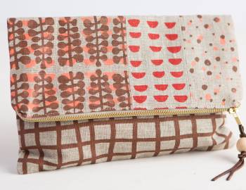 Screen Print Fabric and Sew a Clutch