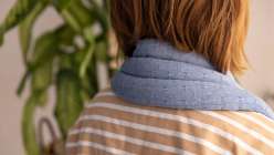 A handmade heating pad made in Sanae Ishida's Sew a Heating Pad Creativebug class