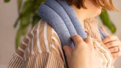 A handmade heating pad made in Sanae Ishida's Sew a Heating Pad Creativebug class