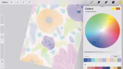 An overall floral image made in Sanae Ishida's Watercolor Painting in Procreate class on Creativebug