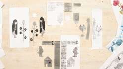 A selection of printed images from Courtney Cerruti's Tetrapack Printing class on Creativebug.