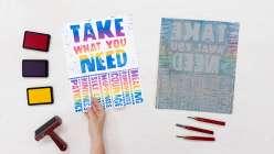 A poster reading 
