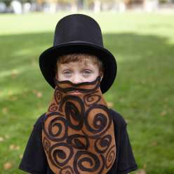 In this homemade costume class, Courtney Cerruti teaches how to make a burly beard out of felt and hot glue.  This is a great Homemade Halloween costume idea for any party.