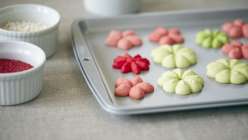 A selection of decorated Spritz cookies made in The Wilton Method: Spritz Cookies class on Creativebug.