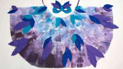 Learn to make a quick and easy homemade diy halloween costume idea with Courtney Cerruti. This is bird costume is no-sew costume so its perfect for any occasion or costume party.