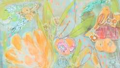 Learn how to make mixed media collage art.