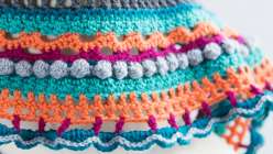 Marly Bird uses three classic shawl shapes—side-to-side, crescent, and top-down triangle— for customizing and ideal for crochet building skills and crochet projects. 