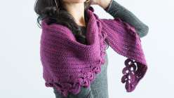 Marly Bird uses three classic shawl shapes—side-to-side, crescent, and top-down triangle— for customizing and ideal for crochet building skills and crochet projects. 